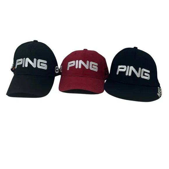 Ping Accessories Ping Golf Hat Lot Of Fitted Baseball Cap G